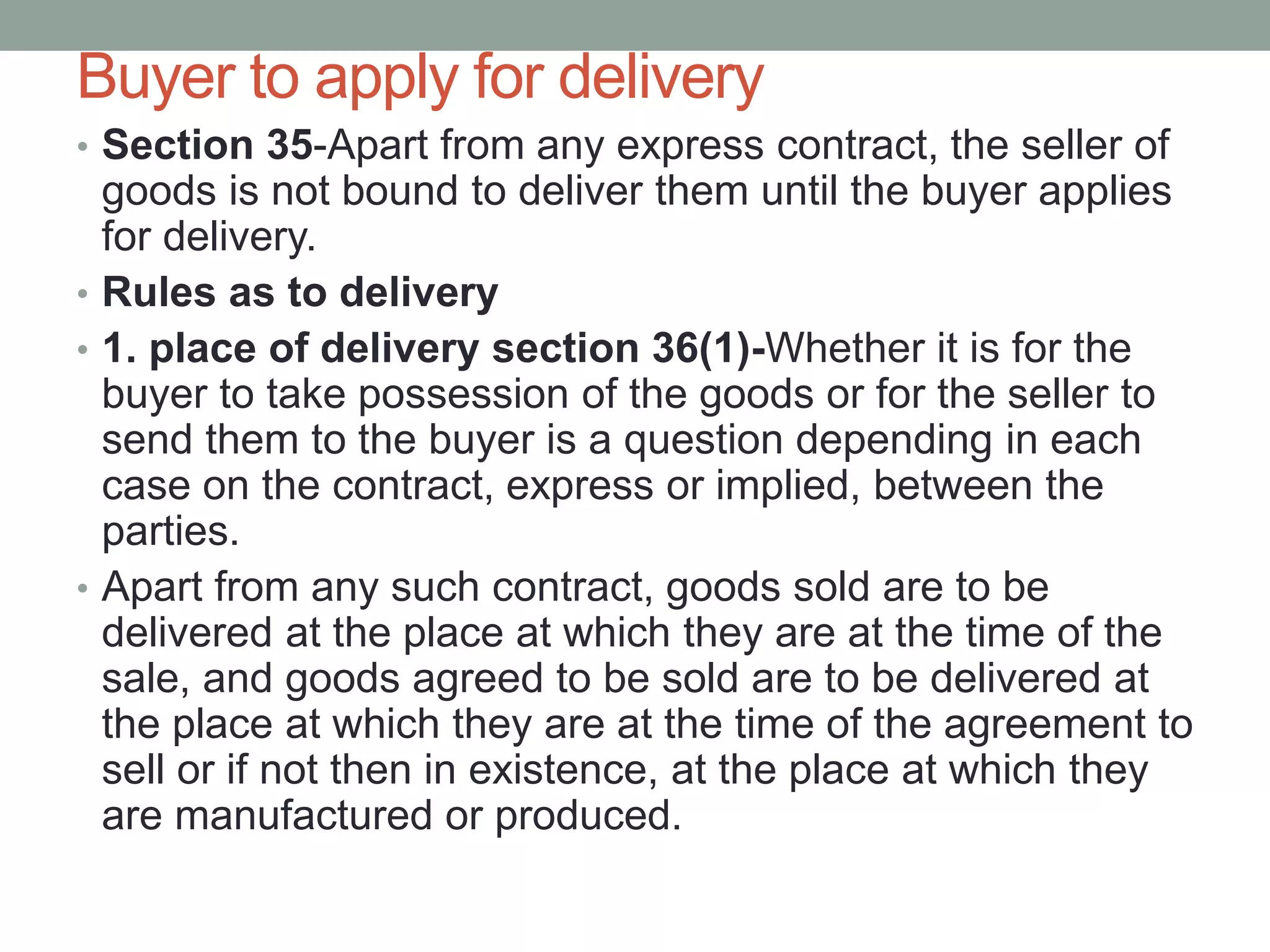 Performance of the contract3