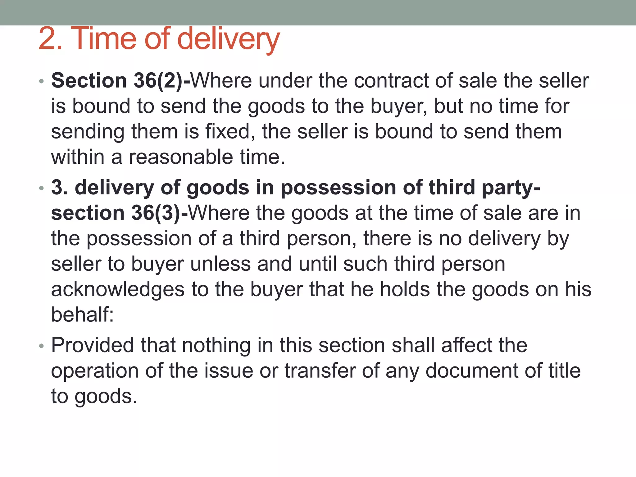 Performance of the contract3