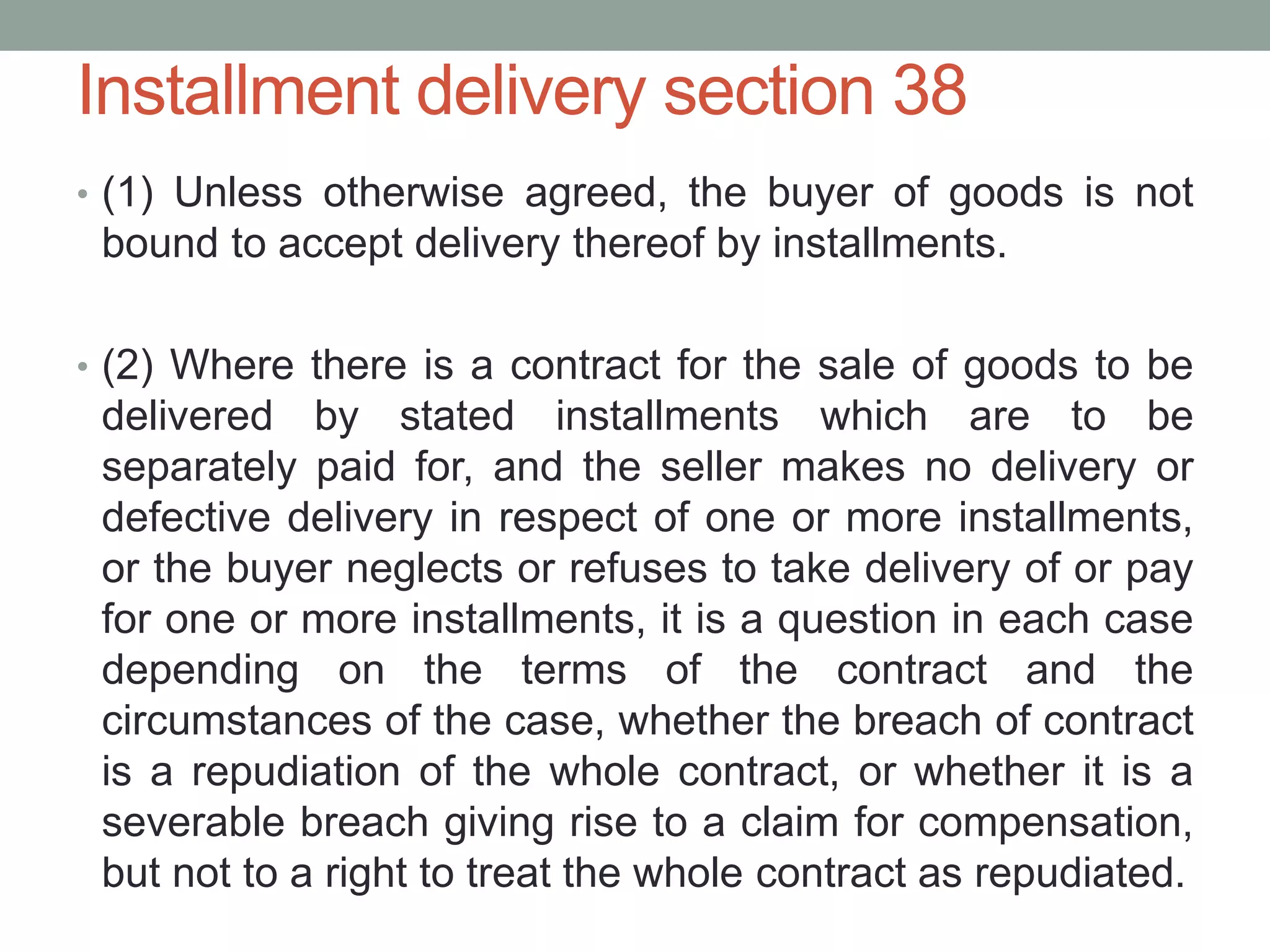 Performance of the contract3