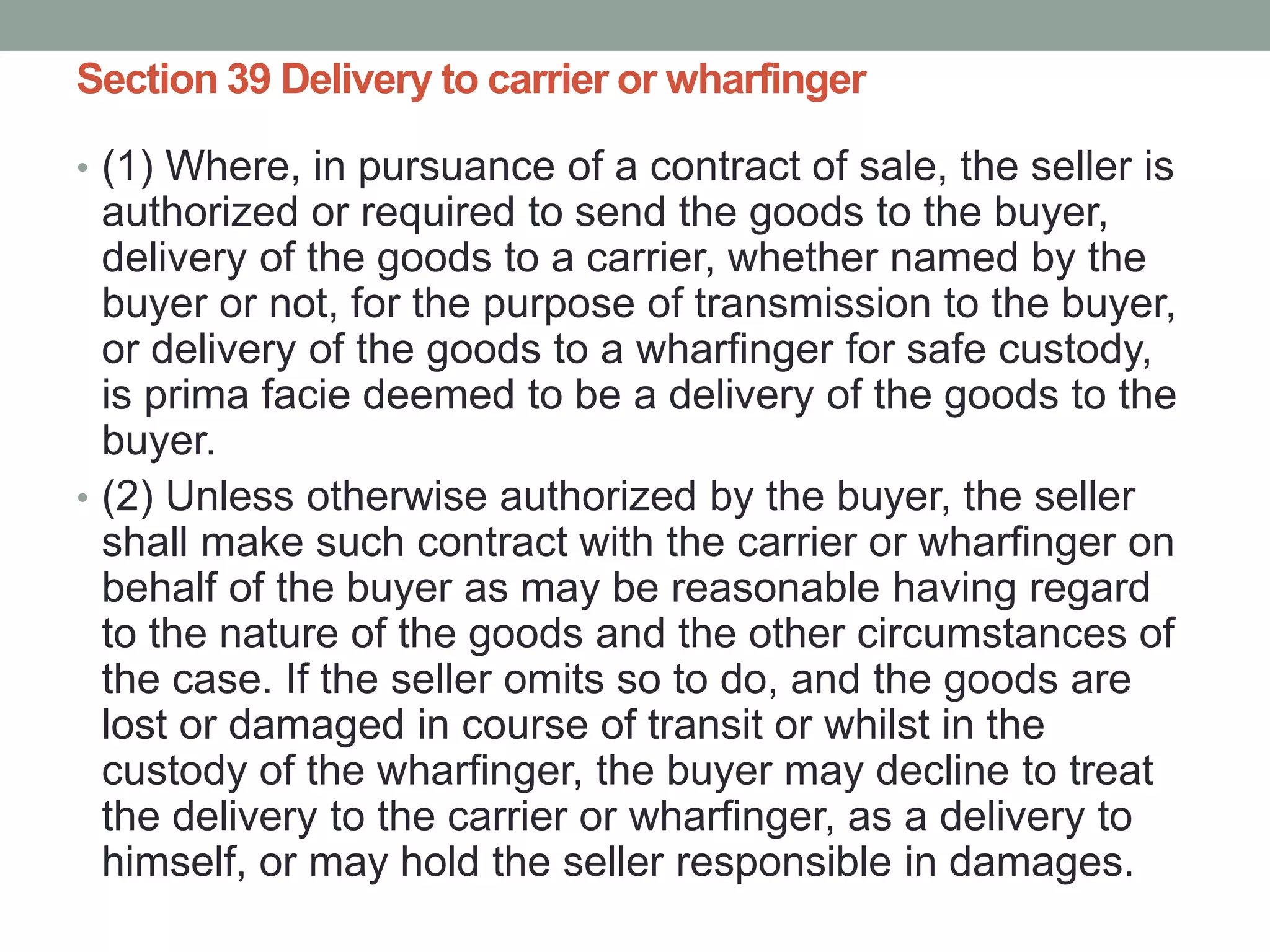 Performance of the contract3