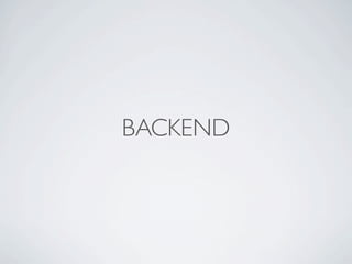 BACKEND
 