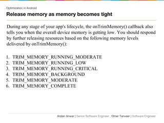 Performance optimization for Android | PDF