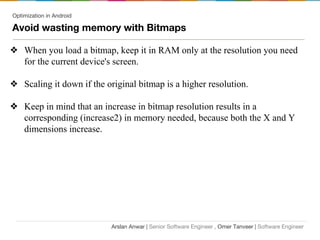 Performance optimization for Android | PDF