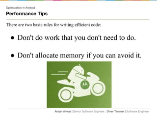 Performance optimization for Android | PDF