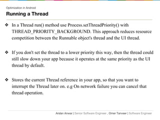 Performance optimization for Android | PDF