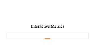 Interactive Metrics
 