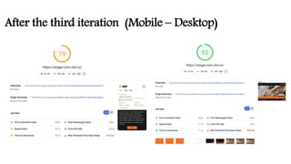 After the third iteration (Mobile – Desktop)
 