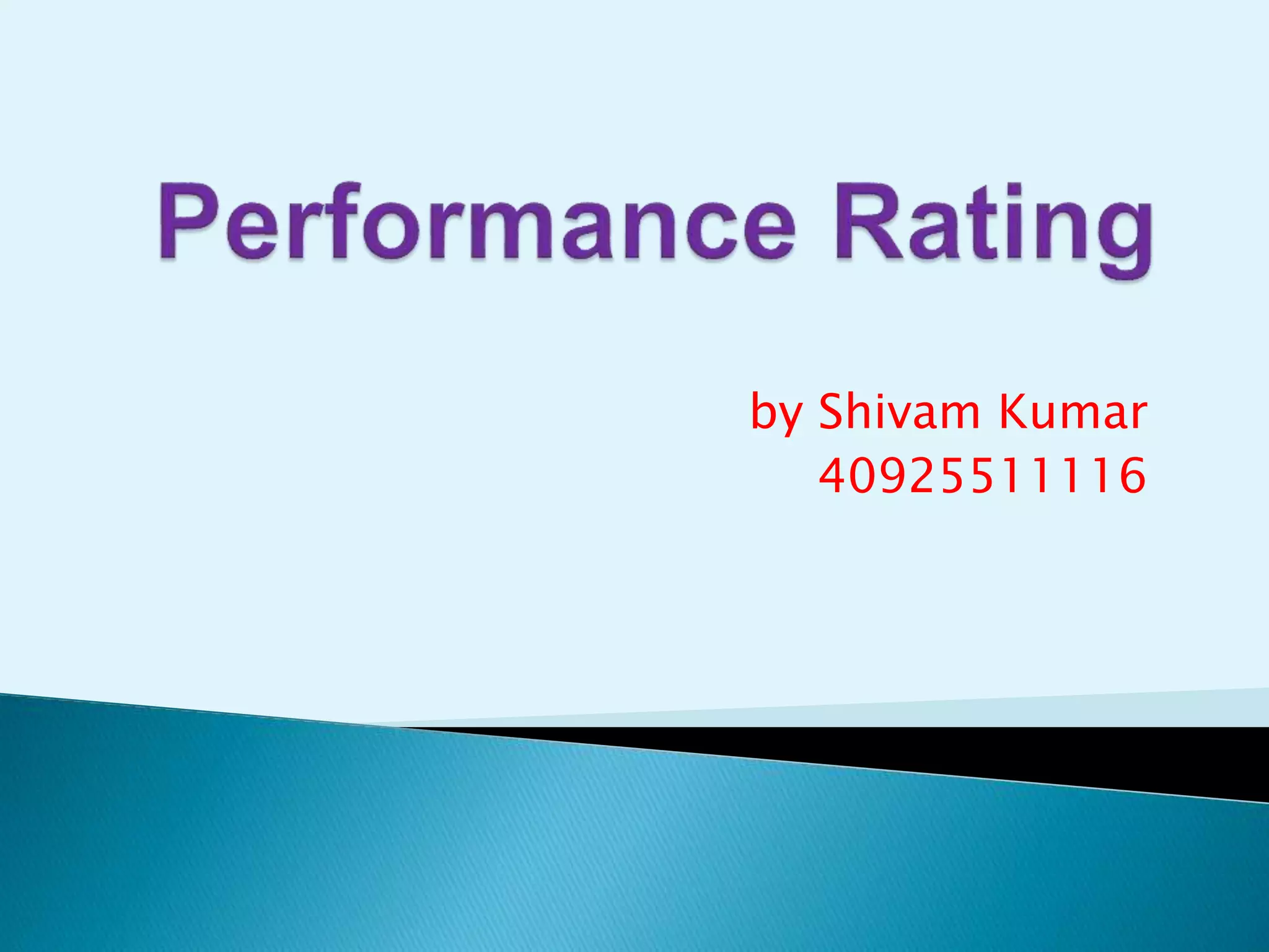 Performance rating | PPTX
