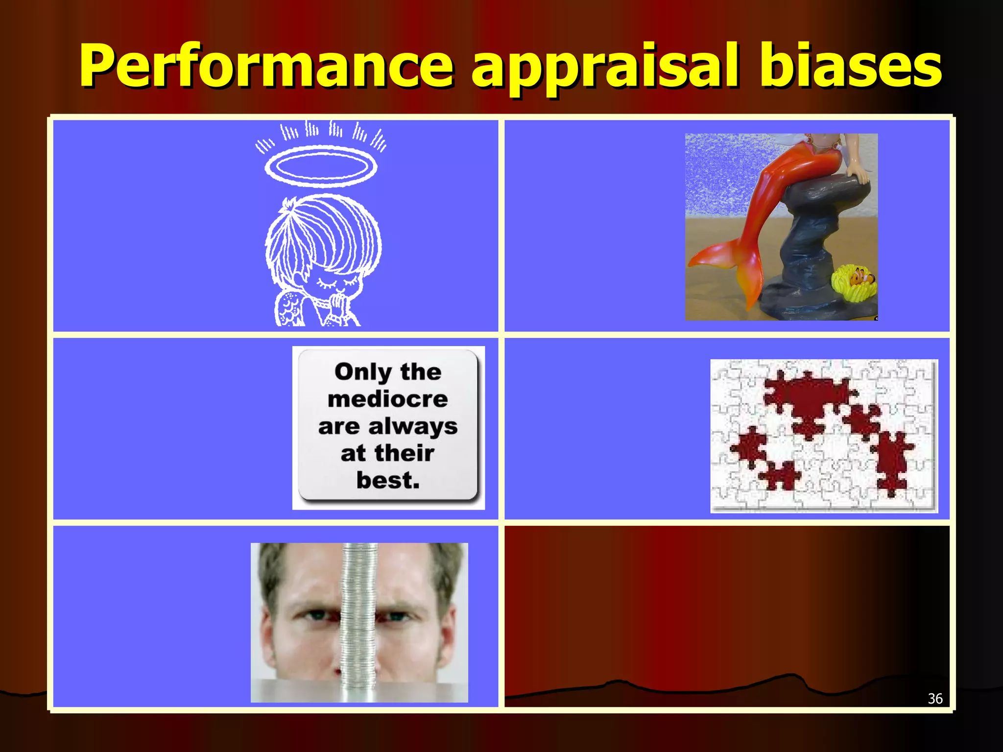 Performance appraisal biases 