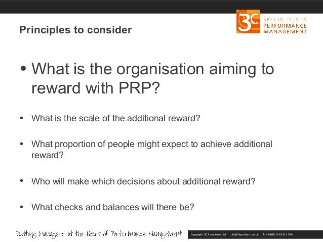 Performance related pay thesis