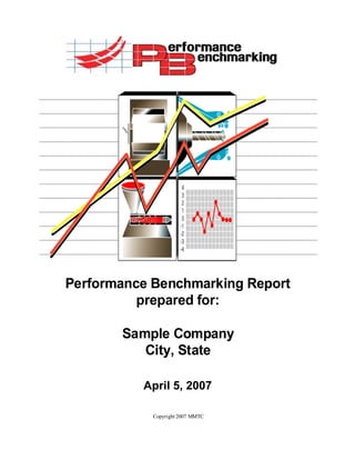 Performance Benchmarking Report
          prepared for:

       Sample Company
          City, State

          April 5, 2007

            Copyright 2007 MMTC
 