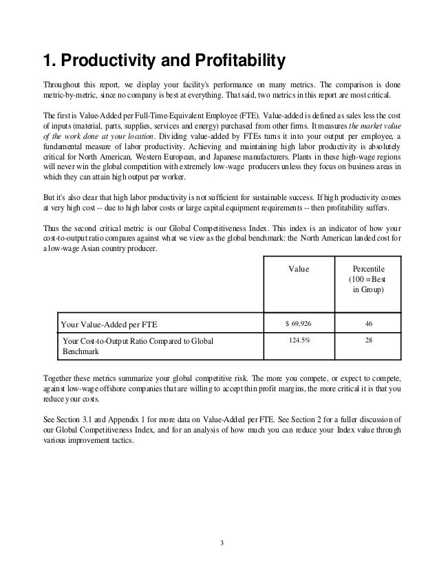 reporting sample