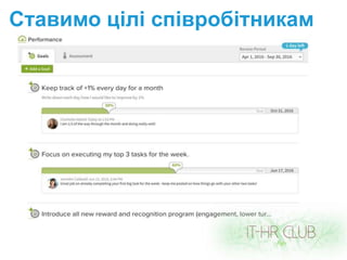 Ставимо цілі співробітникам
 