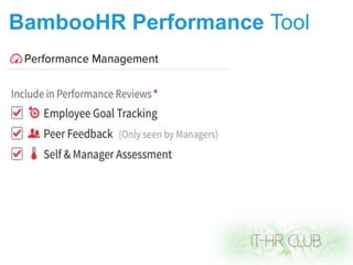 BambooHR Performance Tool
 
