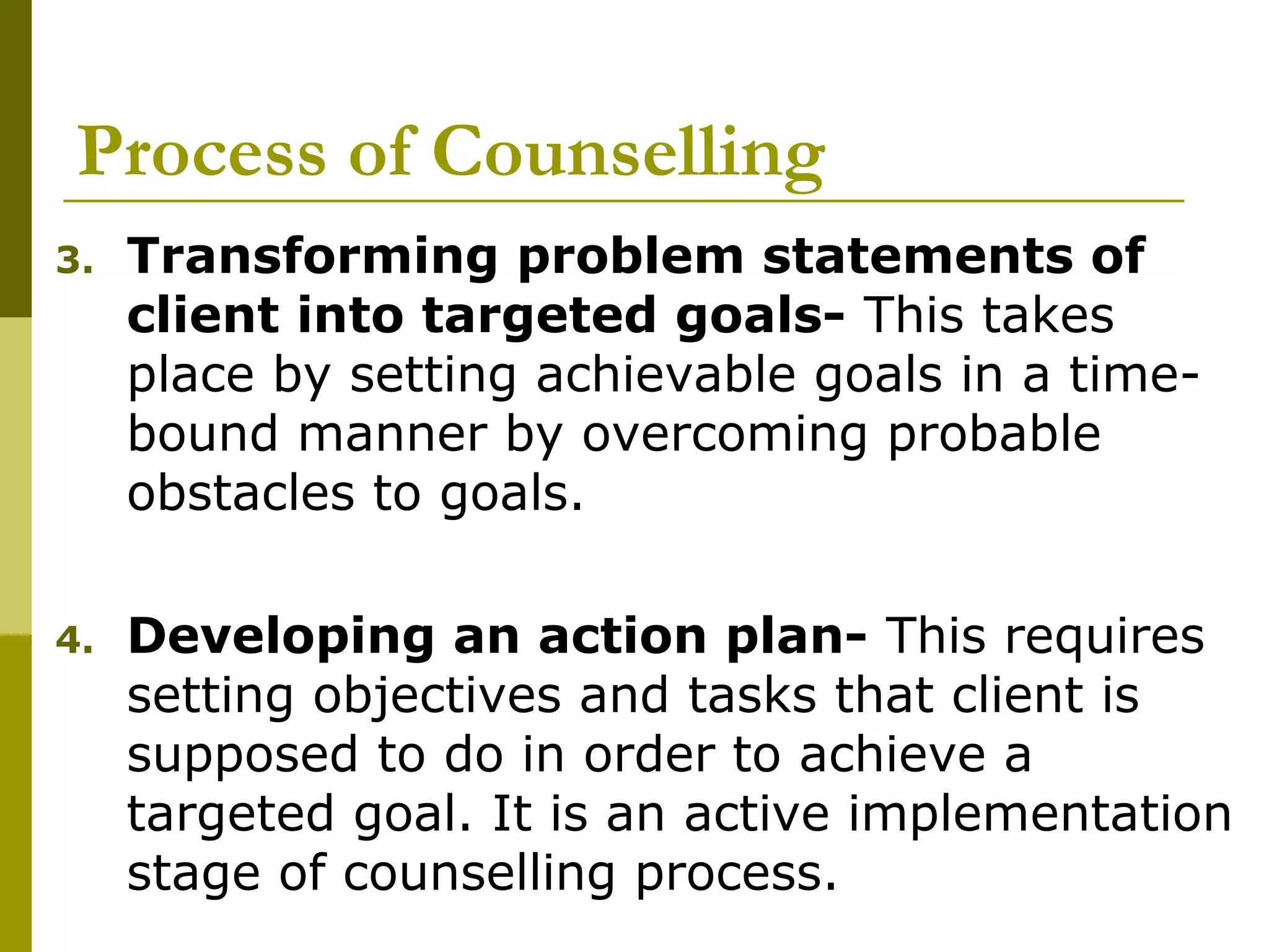 Success Counseling Example Performance review & counselling | PPT