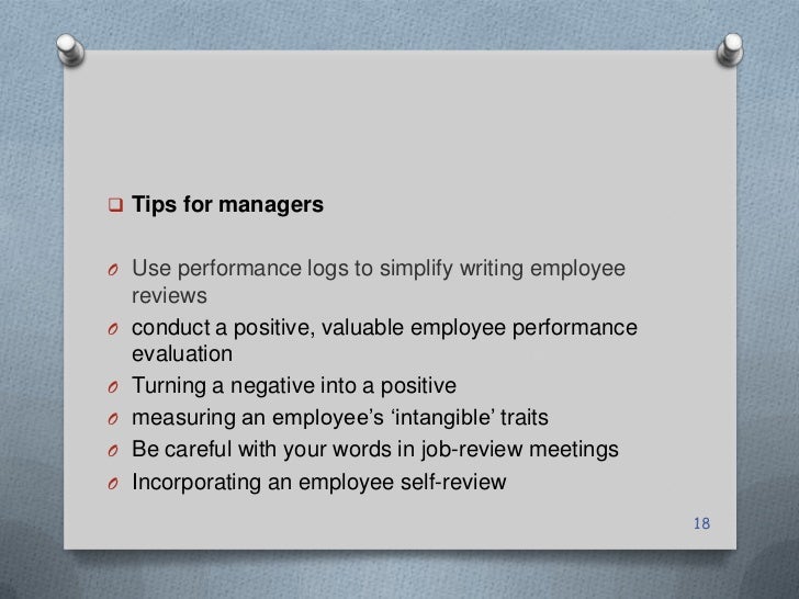words to use in performance review