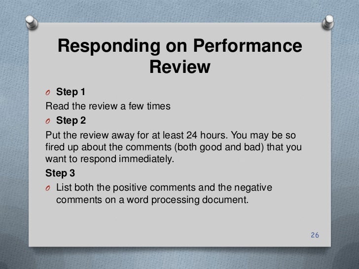 performance reviews employee comments on performance evaluation