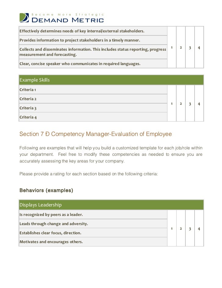 Performance Review Template Performance Review Template