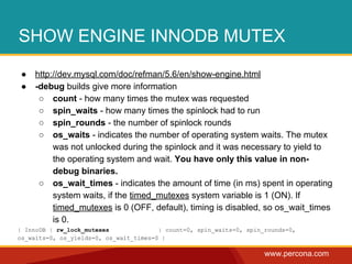 Sql Mutex Performance schema in_my_sql_5.6_pluk2013 | PDF