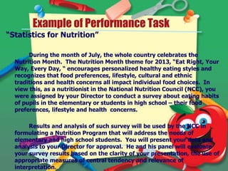 Performance task | PPTX