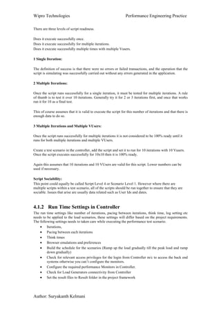 Performance tesing coding standards & best practice guidelines v1 | PDF