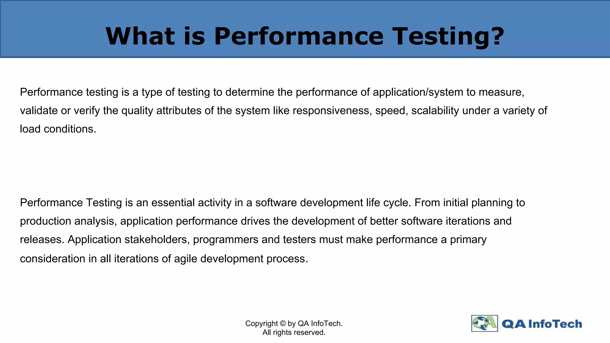What is Performance Testing? | PDF