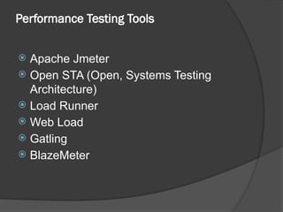 Performance testing of software ttestin | PPTX