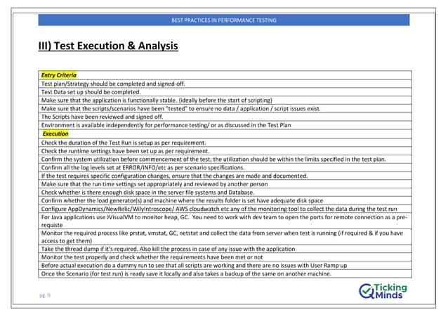 Performance Testing Checklist Pdf Performance Testing Checklist Pdf