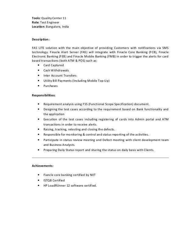 performance test engineer sle resume performance testing engineering cv performance test engineer sle resume performance testing engineering cv