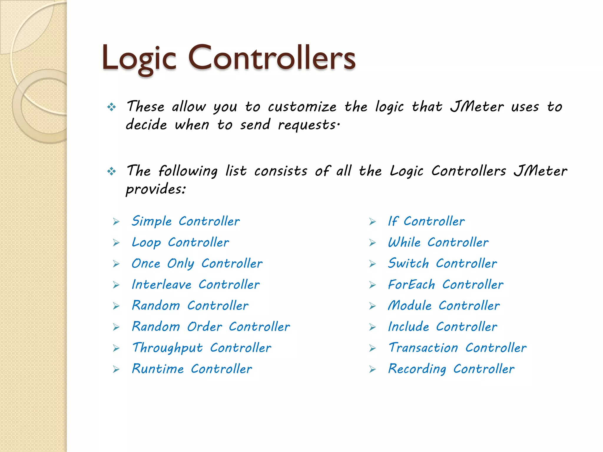 Installing Jmeter
22www.jmeter4u.com | Email: jmeter4u@gmail.com | Skype: jmeter.experts
 Install Java 7 or higher
 Download Jmeter
 Add JAVA_HOME environment variable.
 Add JAVA_HOME/bin in Path.
 Add JMETER_HOME environment variable.
 