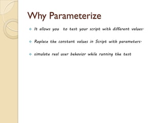 What’s Inside
52www.jmeter4u.com | Email: jmeter4u@gmail.com | Skype: jmeter.experts
5.1 - Preparing for Load Testing
5.2 - Need to Know
5.3 - Some Helpful Tips to Get Better Results
5.4 - Using Jmeter Components
5.5 - Workload Modeling
5.6 - Phases of Workload Modeling
5.7 - Workload Modeling - Case Study
5.8 - Running theTest Plan
5.9 - Interpreting the Results
5.10 - Monitoring the Server's Performance
5.11 - Performance Test Reporting
 