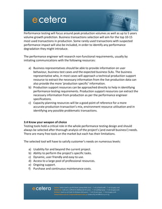 Performance testing methodologies | PDF