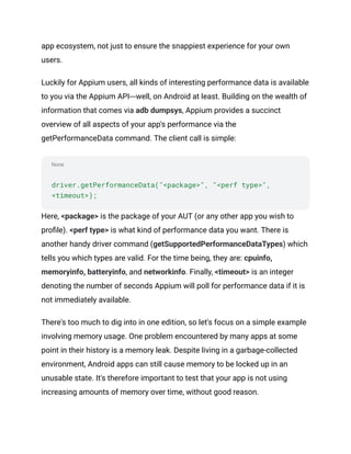 Performance Testing of Android Applications | PDF