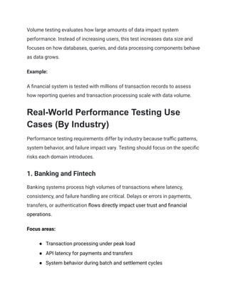 World Performance Test Performance Testing_ Types, Examples, Metrics & Tools (2026) | PDF