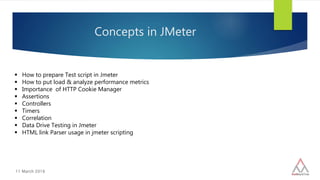 Performance testing with Apache JMeter | PPTX