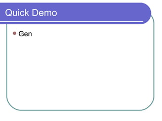 Quick Demo Gen  