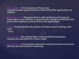 Performance testing with loadrunner by kc | PPT