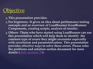 Performance testing with loadrunner by kc | PPT