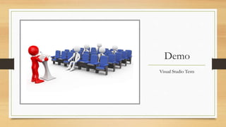 Demo
Visual Studio Tests
 