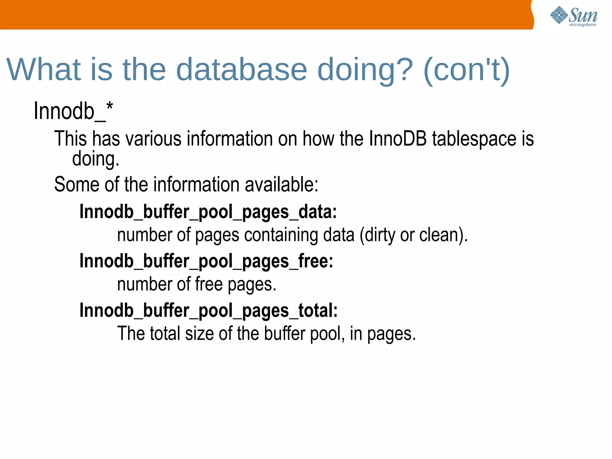 How MySQL uses memory MySQL uses memory in 2 ways  – Global buffers and per connection buffers. 