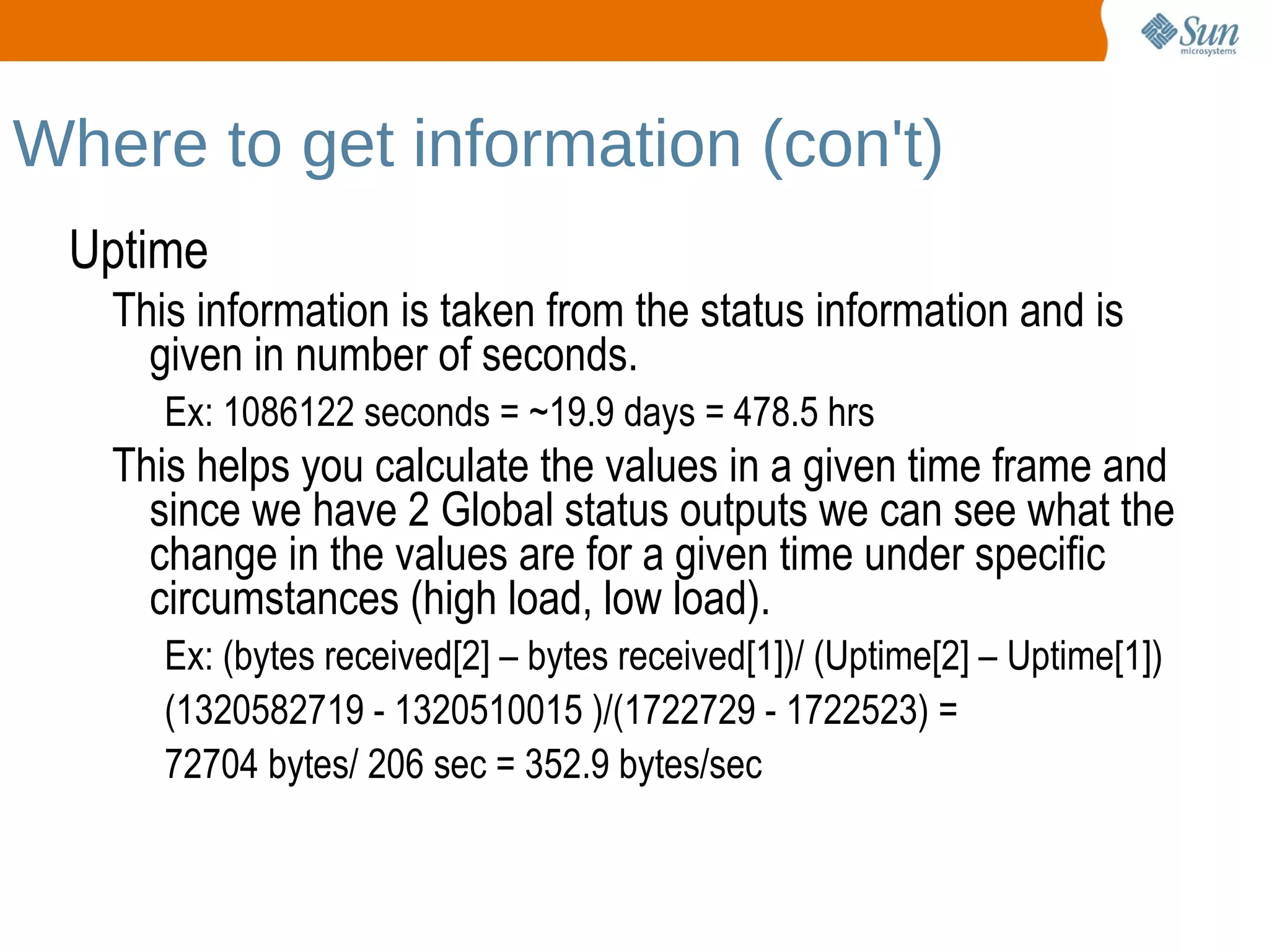 Database design Optimize the underlying server systems OS 