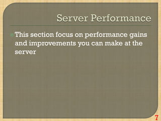Performance tuning and optimization (ppt) | PDF