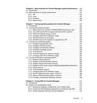 Performance tuning for content manager sg246949 | PDF