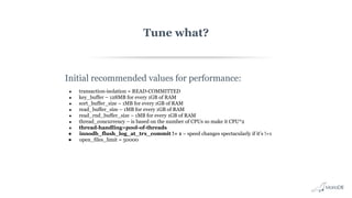 MariaDB Server Performance Tuning & Optimization | PDF