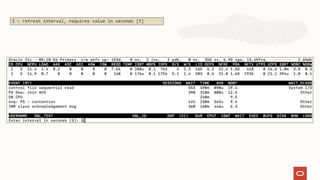I : refresh interval, requires value in seconds [5]
 