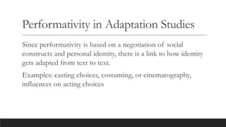 Performativity lecture | PPTX