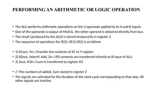 Performing arithmetic or logical operation,Instruction execution | PPTX