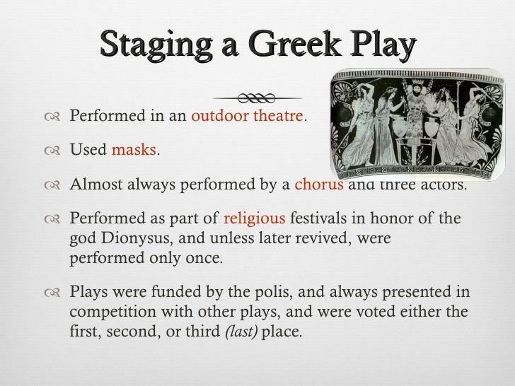 Performing arts in ancient greece (theatre)