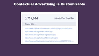Contextual Advertising is Customizable
 