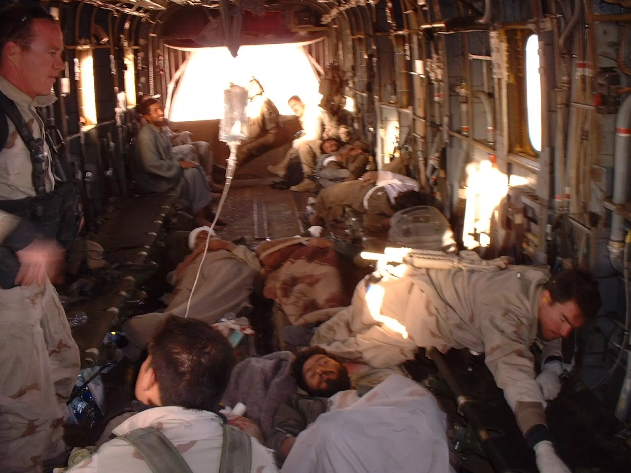 Perform a needle chest decompression  